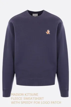 MAISON KITSUNE  |Pullovers Long Sleeves Plain Cotton Logo Designers