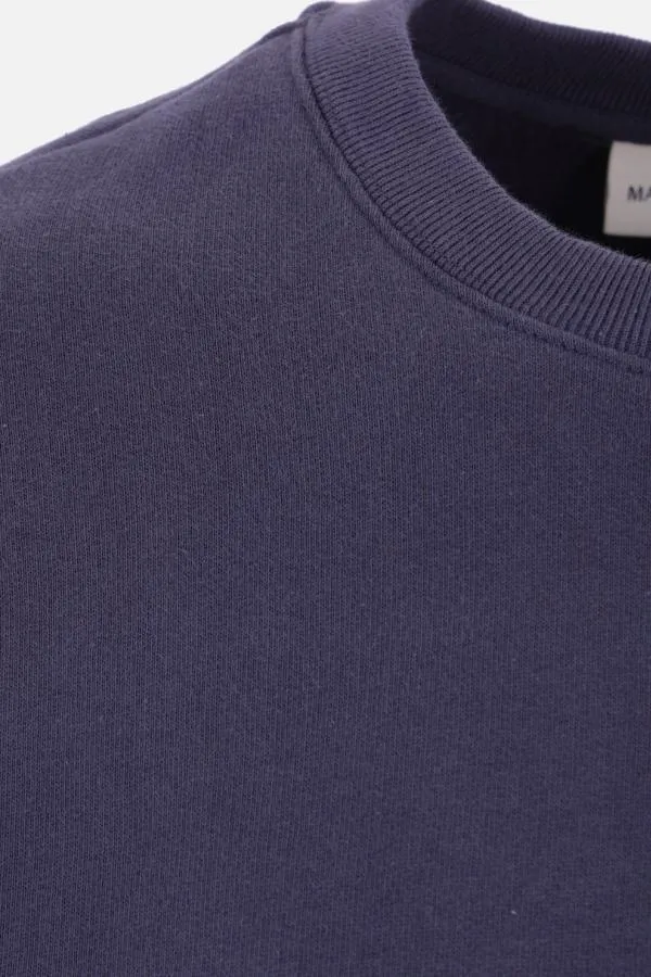 MAISON KITSUNE  |Pullovers Long Sleeves Plain Cotton Logo Designers