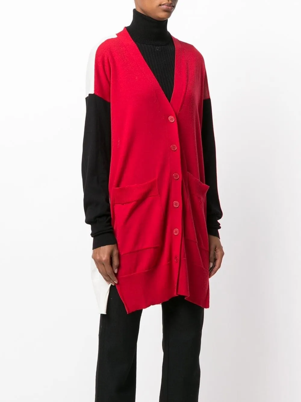 Maison Margiela  |Unisex Wool Long Sleeves Plain Long Oversized Cardigans