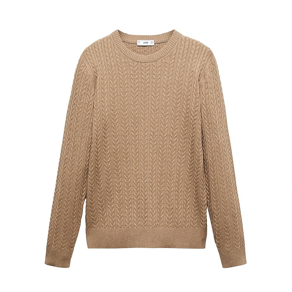 Mango Mars Cable-Knit Sweater