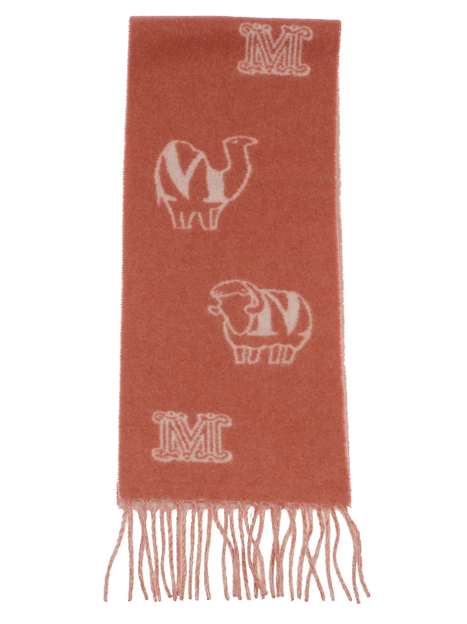 Max Mara Graphic-Pattern Fringed Scarf