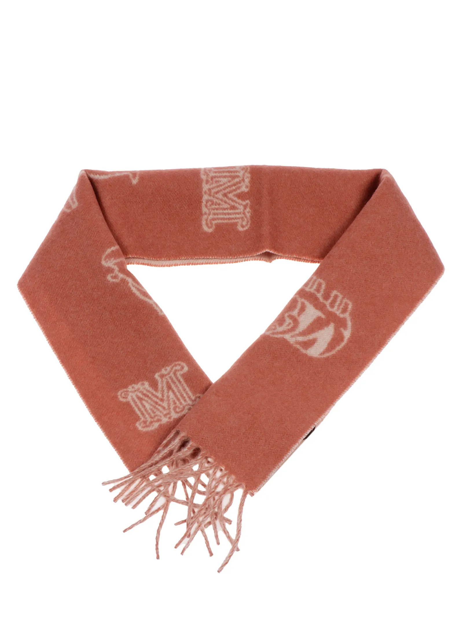 Max Mara Graphic-Pattern Fringed Scarf