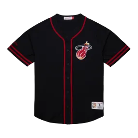 Mitchell & Ness Miami HEAT Button Down Tee