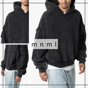 MNML  |Pullovers Street Style Long Sleeves Plain Cotton Oversized