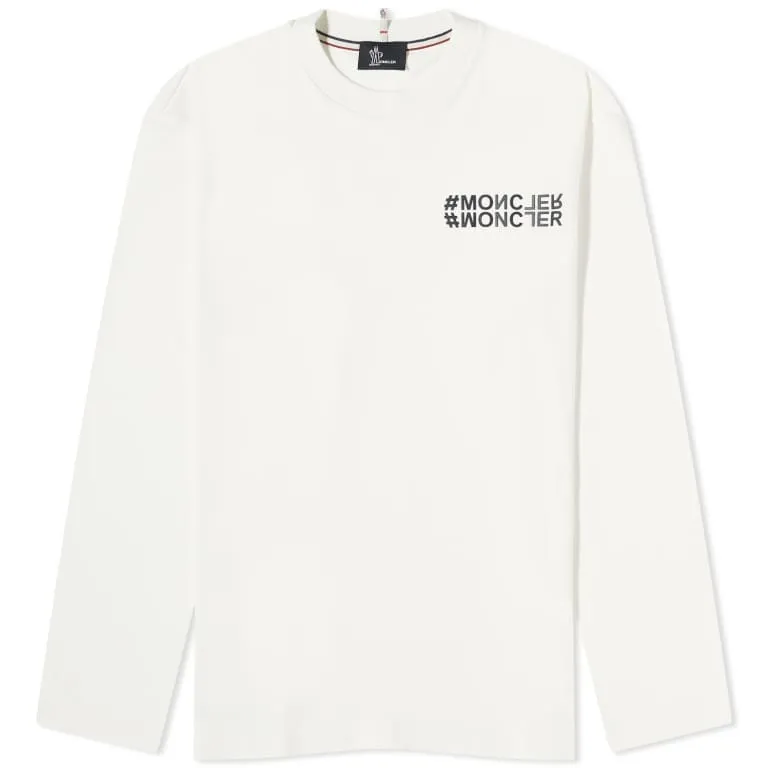 MONCLER  |Crew Neck Long Sleeves Plain Cotton Long Sleeve T-shirt