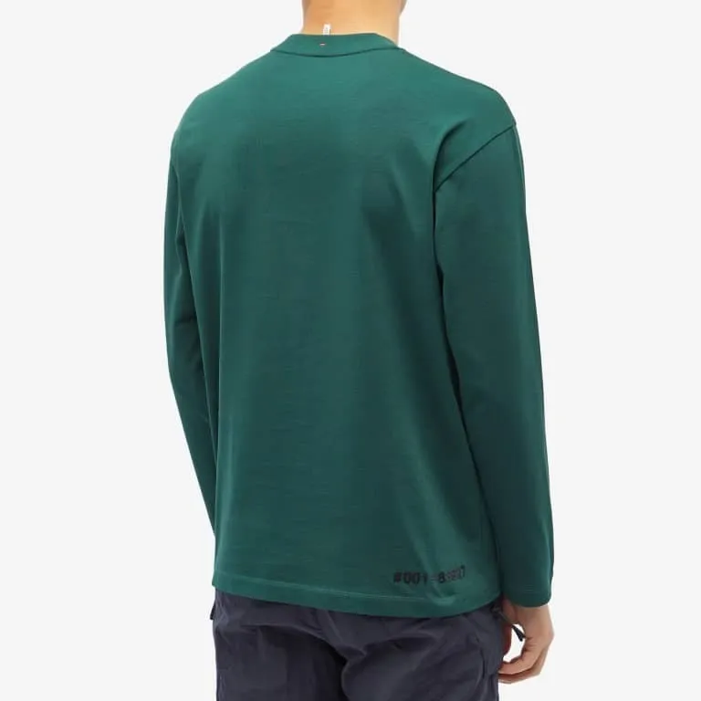 MONCLER  |Crew Neck Long Sleeves Plain Cotton Long Sleeve T-shirt