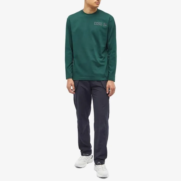 MONCLER  |Crew Neck Long Sleeves Plain Cotton Long Sleeve T-shirt