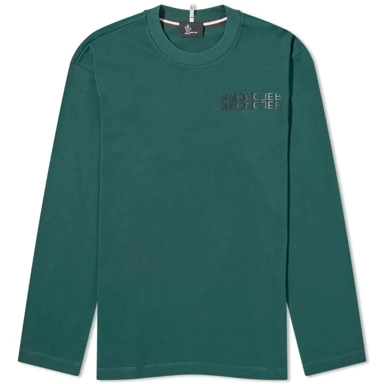 MONCLER  |Crew Neck Long Sleeves Plain Cotton Long Sleeve T-shirt