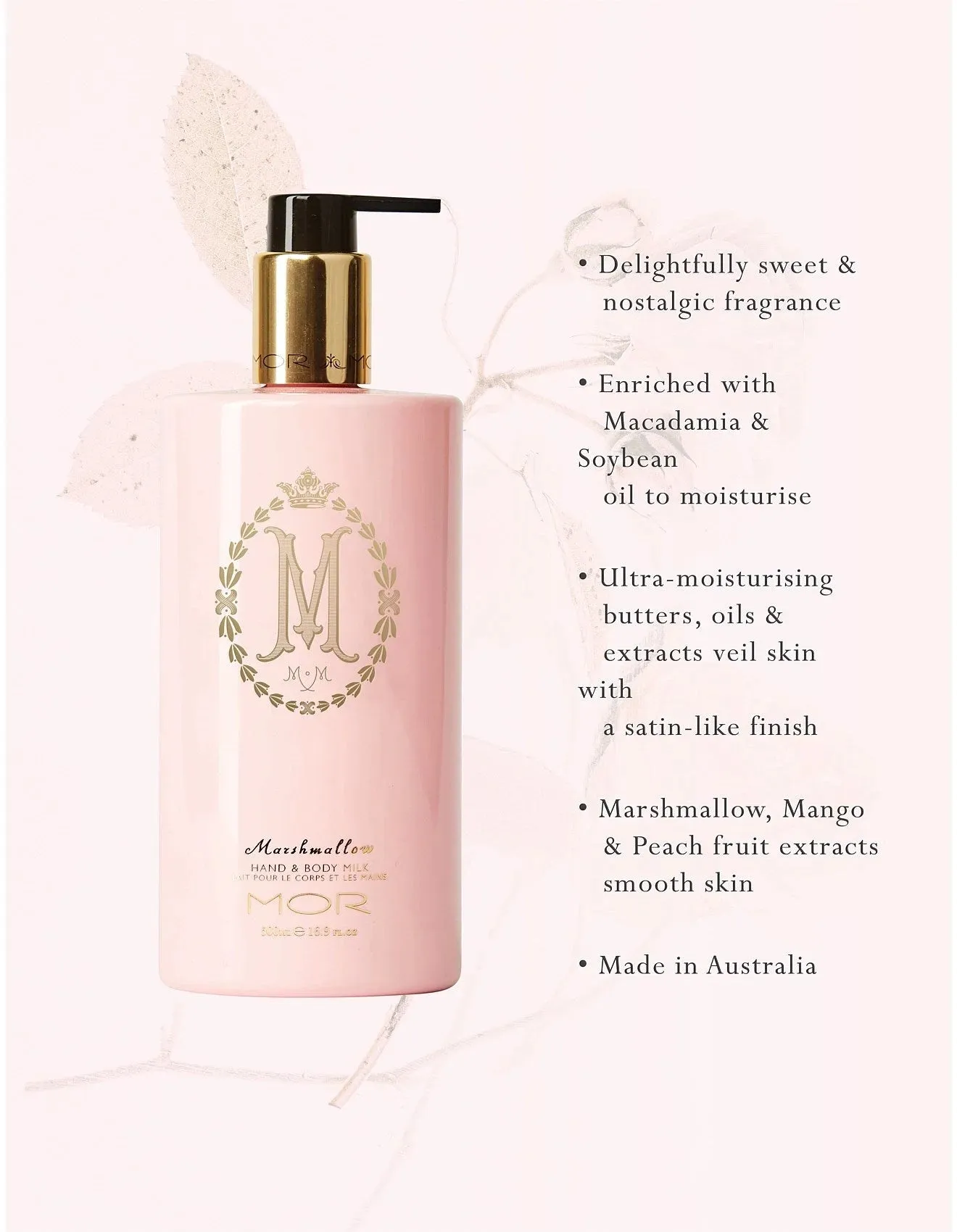 MOR Marshmallow Hand & Body Milk 500ml