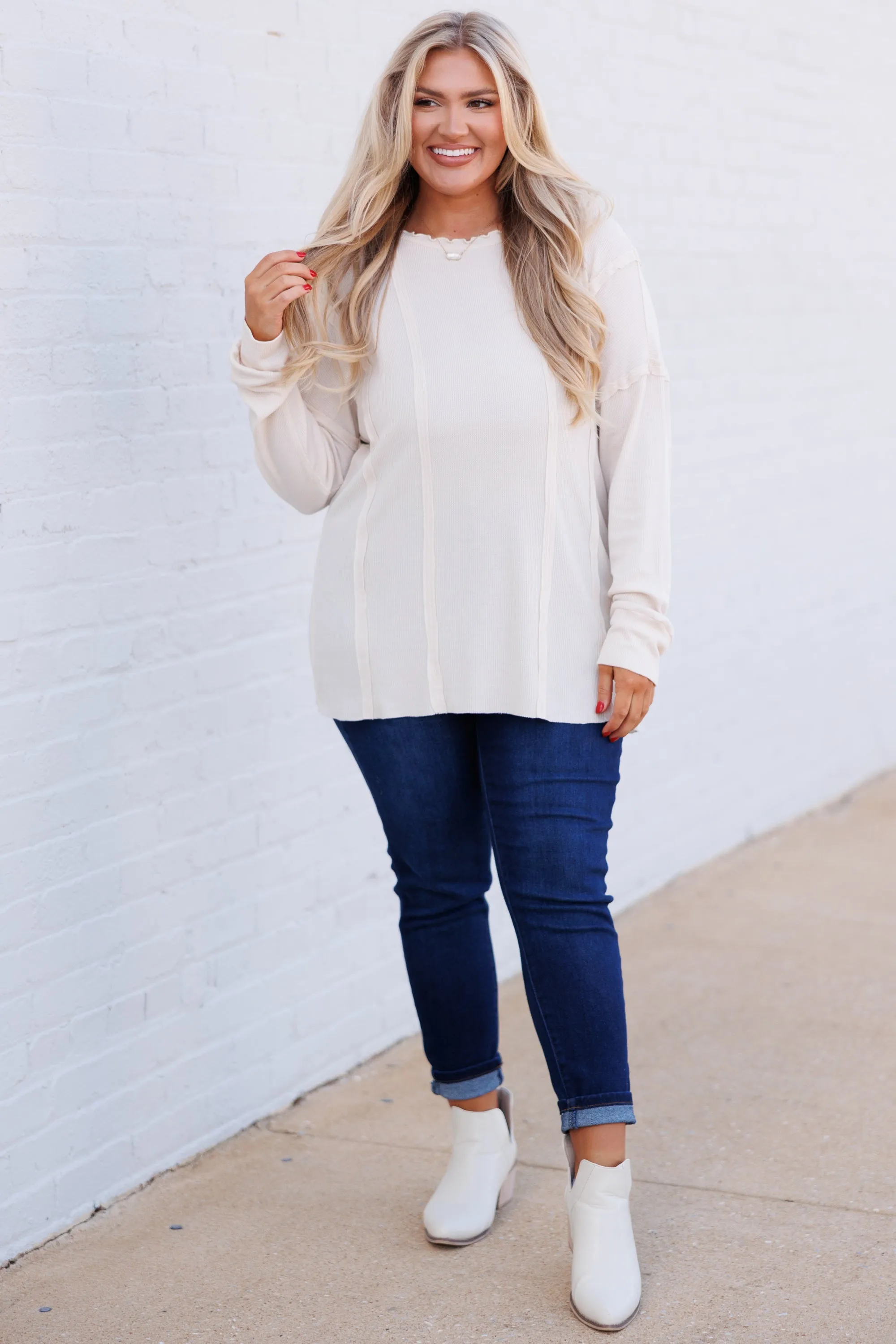 Morning Love Top, Cream