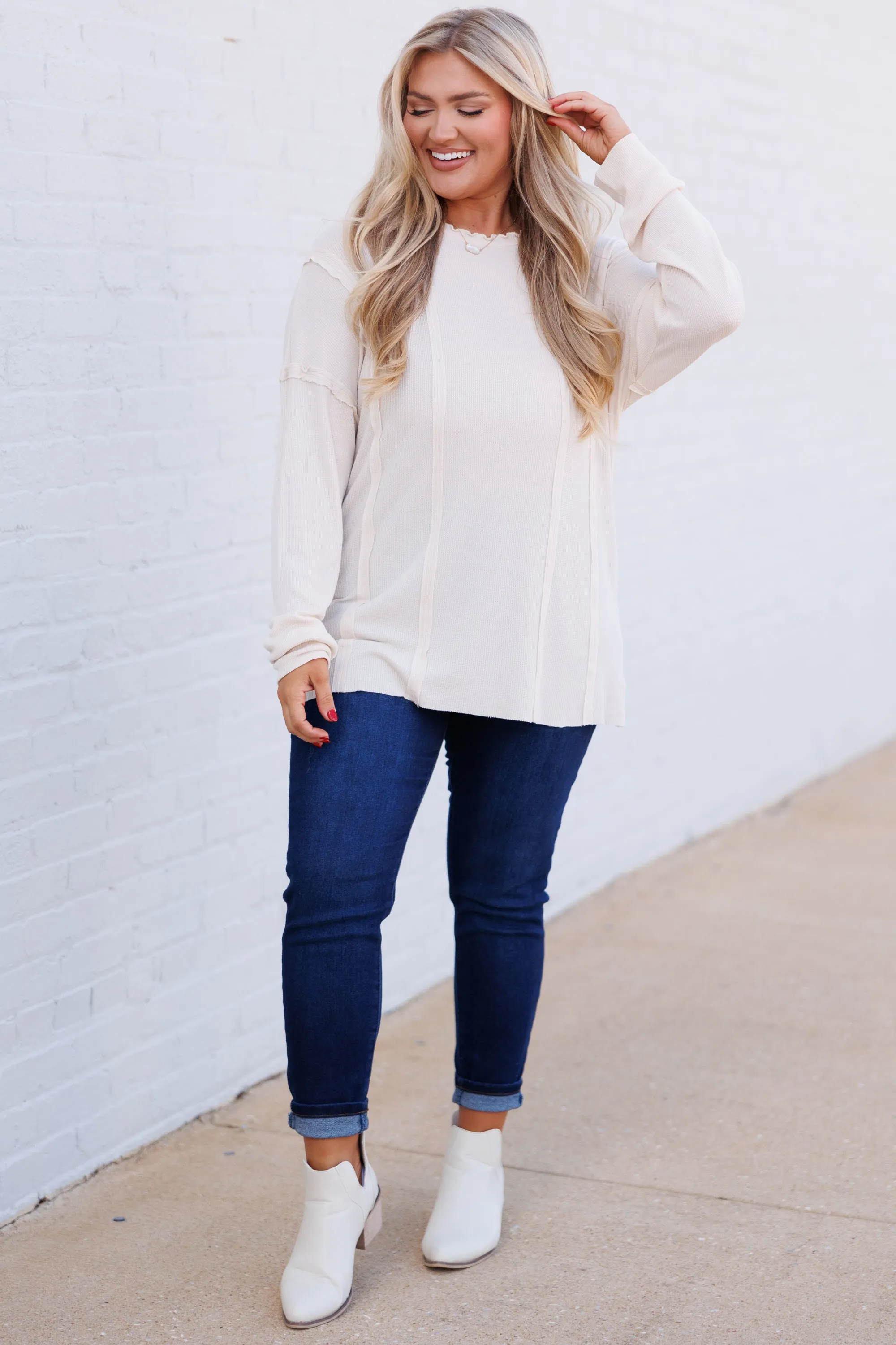 Morning Love Top, Cream