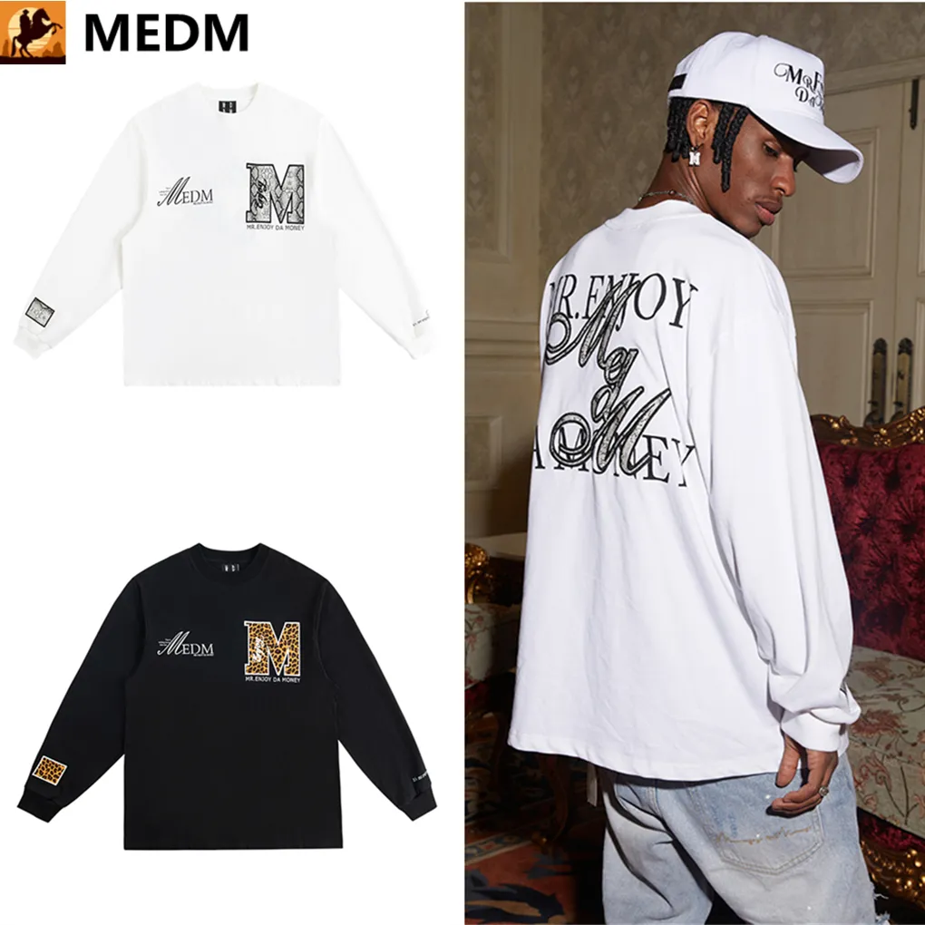 MR. ENJOY DA MONEY  |Crew Neck Unisex Long Sleeves Cotton Long Sleeve T-shirt