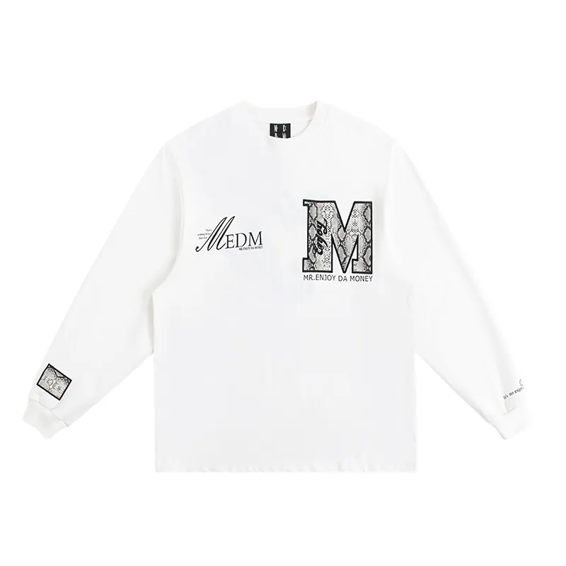 MR. ENJOY DA MONEY  |Crew Neck Unisex Long Sleeves Cotton Long Sleeve T-shirt