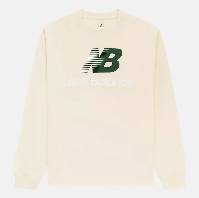 New Balance  |Unisex U-Neck Long Sleeves Long Sleeve T-shirt Logo