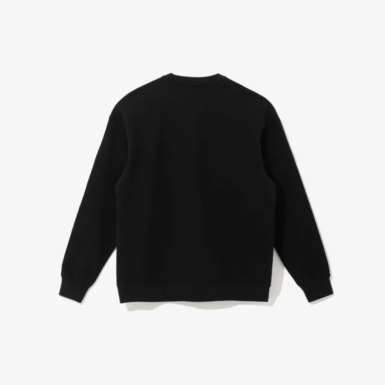 New Era  |Unisex U-Neck Long Sleeves Plain Cotton Logos on the Sleeves