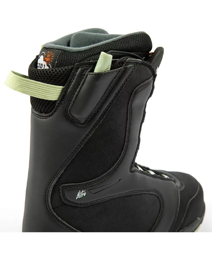 Nitro Flora TLS Womens Snowboard Boots - Black/Mint - 2022