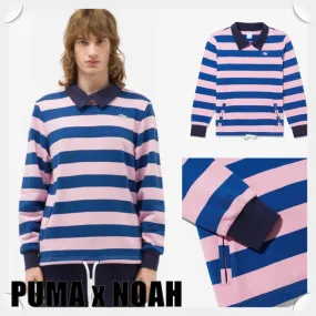 NOAH NYC  |Stripes Street Style Collaboration Long Sleeves Cotton