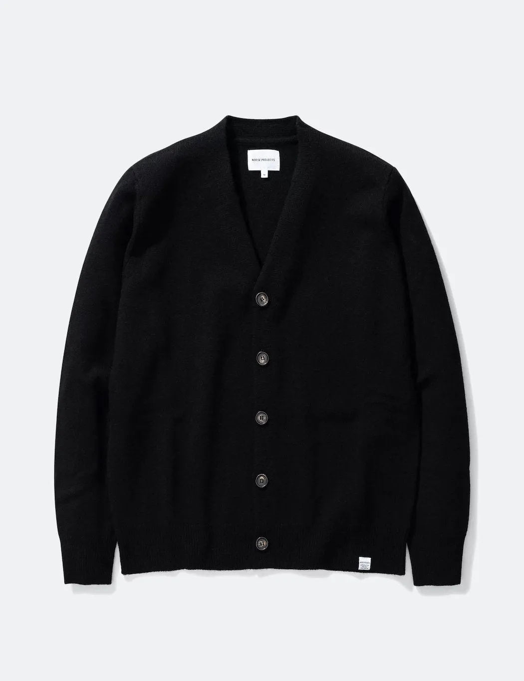 Norse Projects Adam Cardigan (Wool) - Black