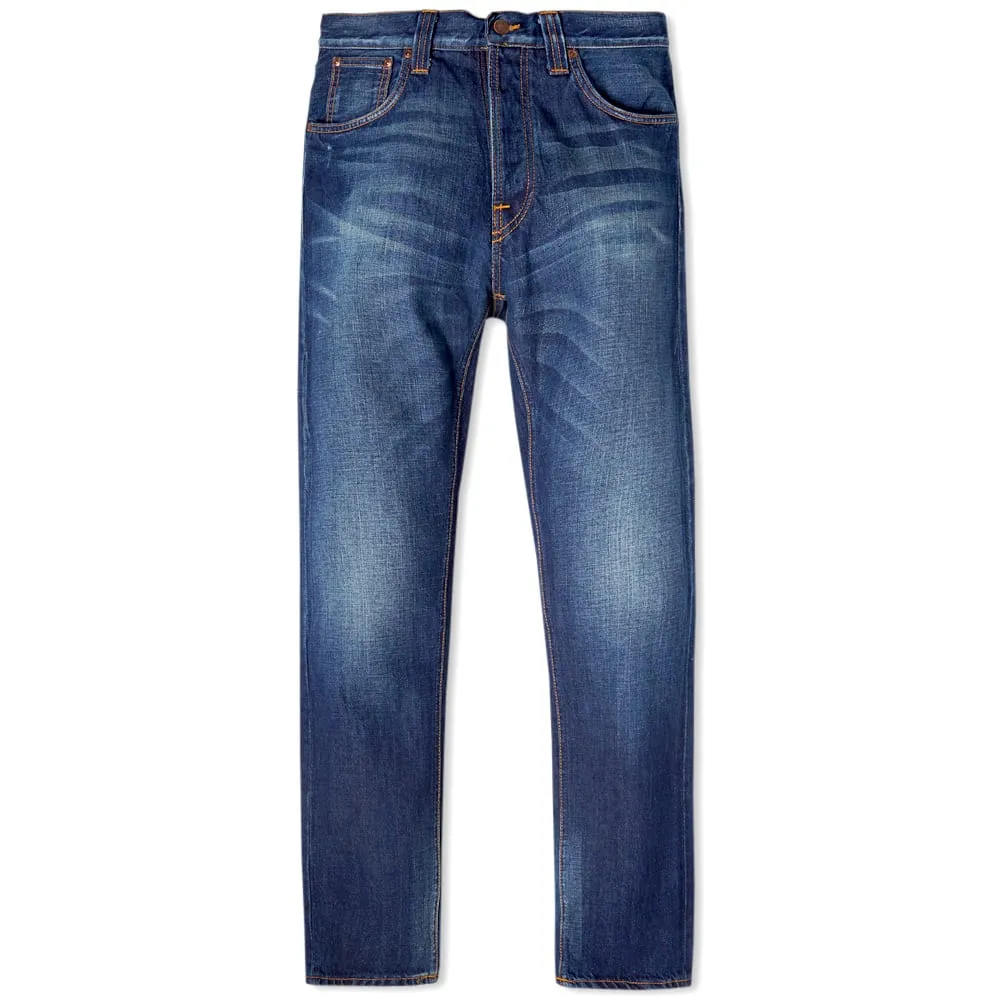 Nudie Steady Eddie JeanOrganic Whistle Blue