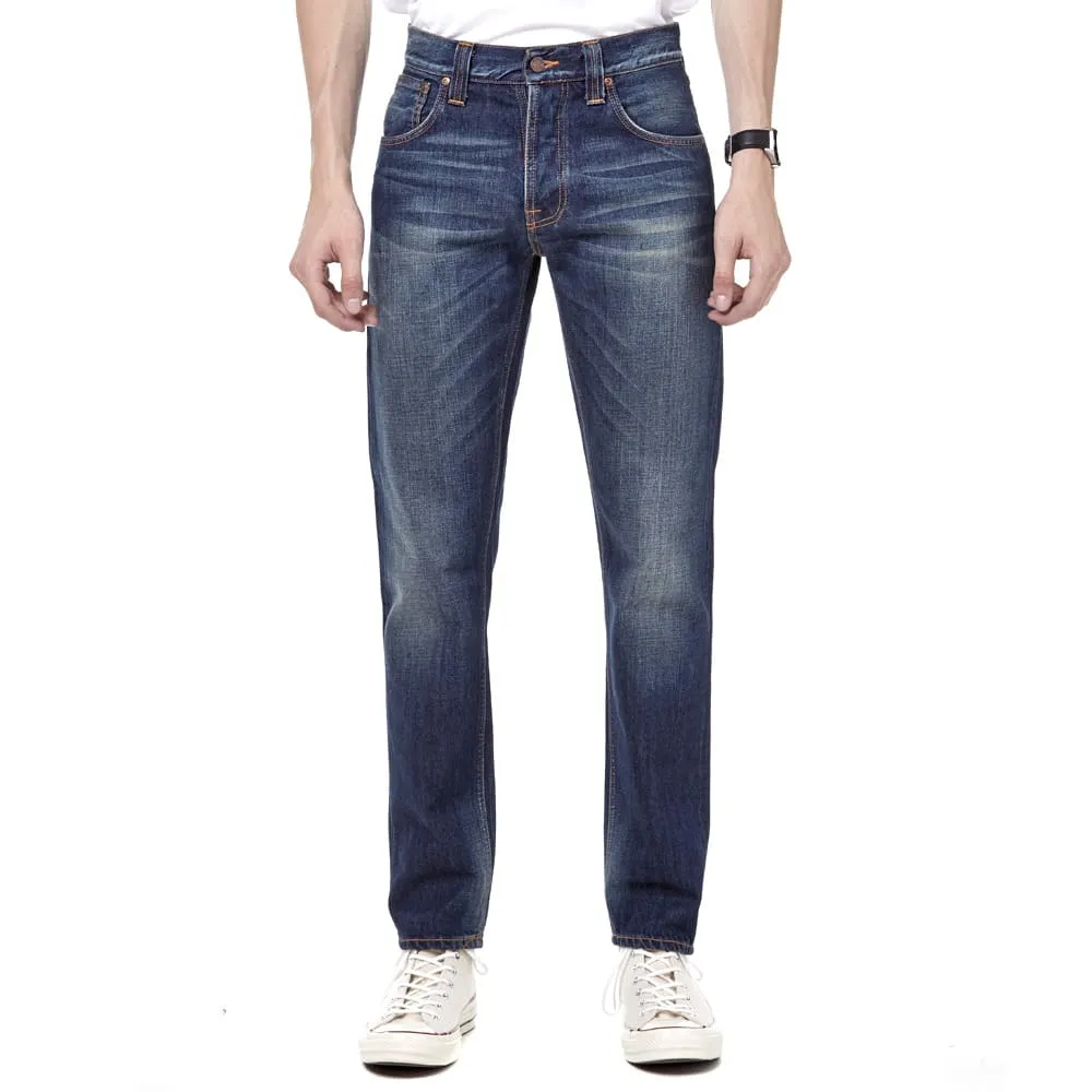 Nudie Steady Eddie JeanOrganic Whistle Blue