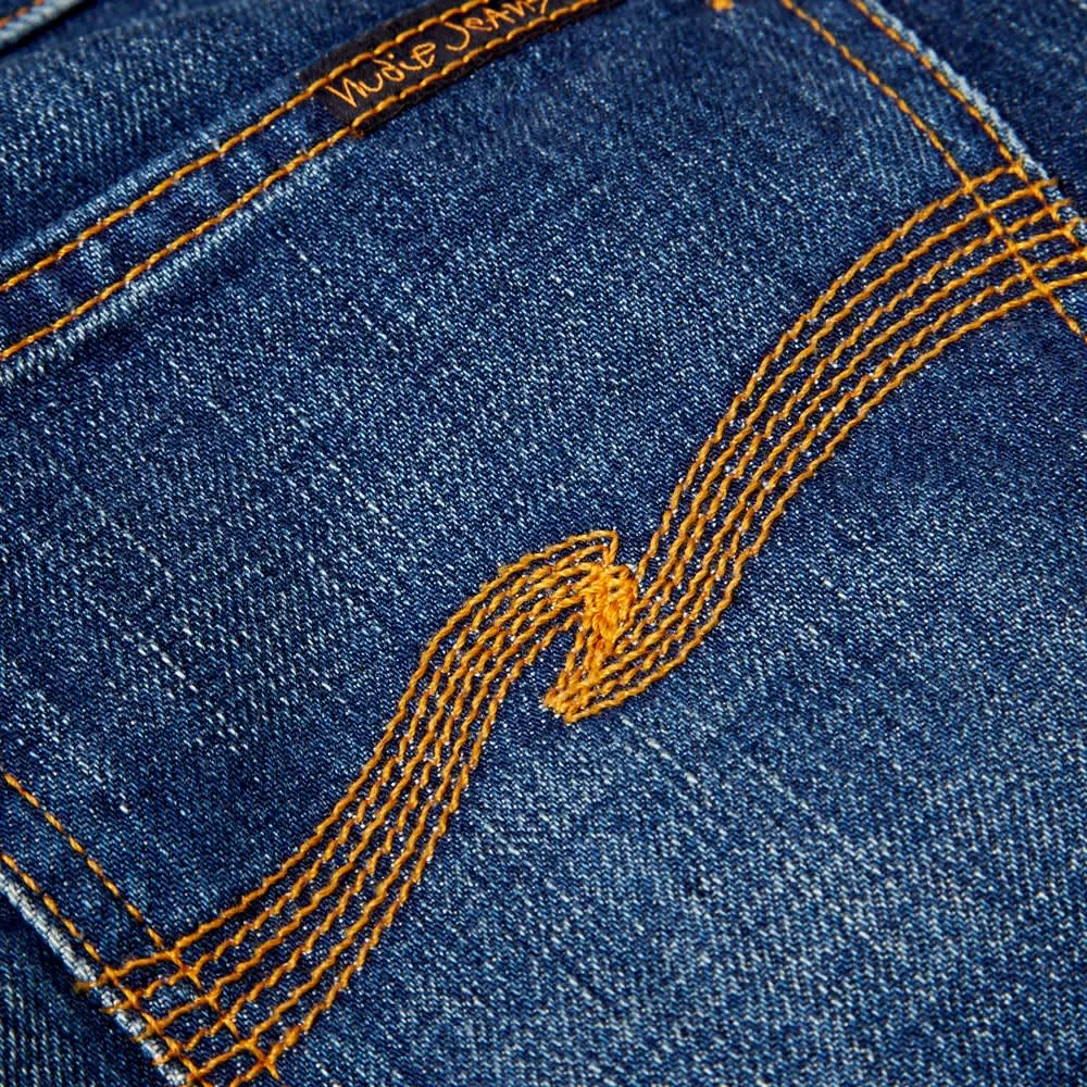 Nudie Steady Eddie JeanOrganic Whistle Blue