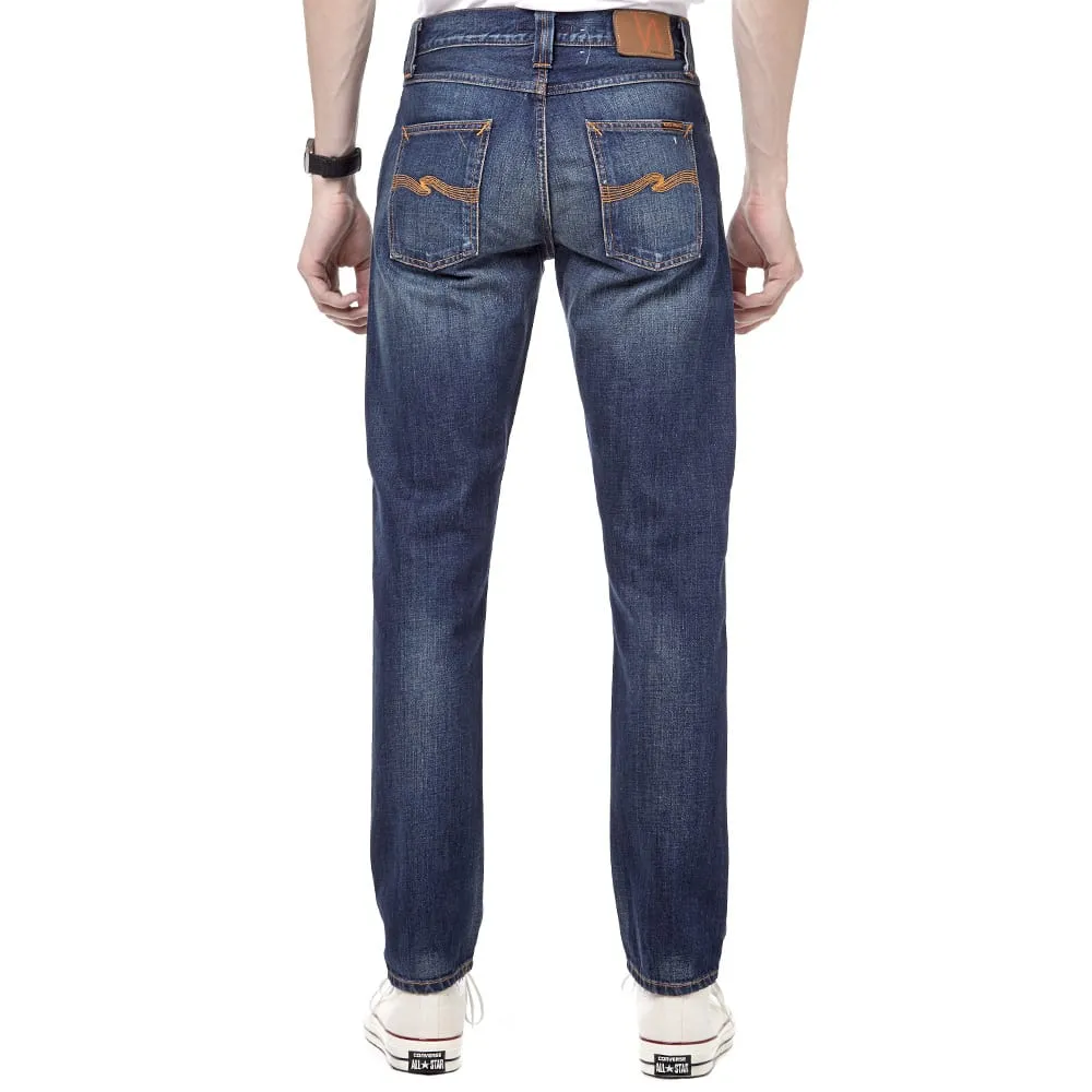 Nudie Steady Eddie JeanOrganic Whistle Blue