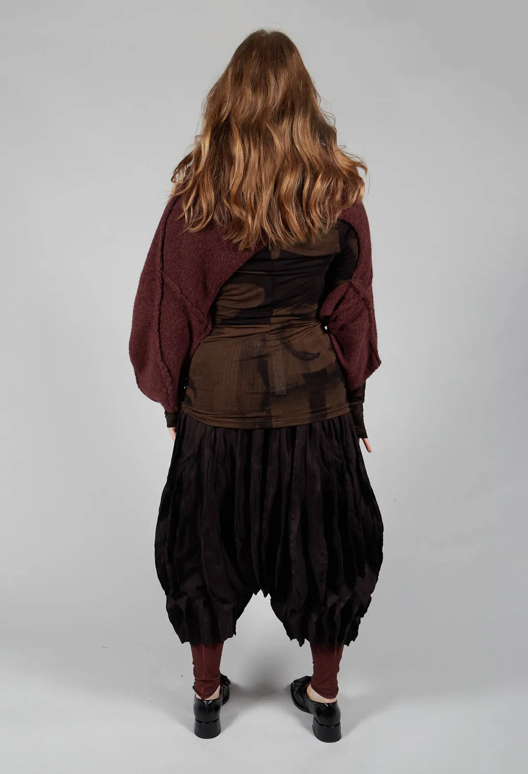 Oversize Snood Jumper in Rust