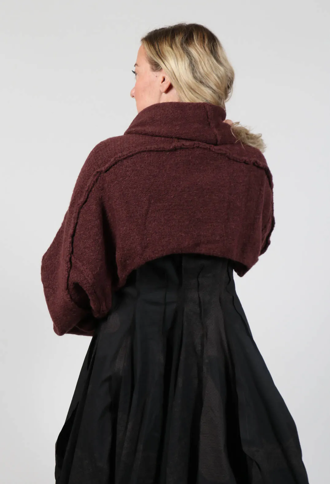 Oversize Snood Jumper in Rust