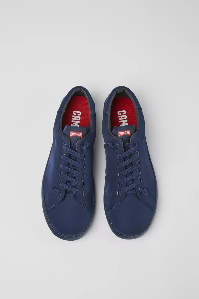 Peu Touring Blue Textile Sneaker for Men