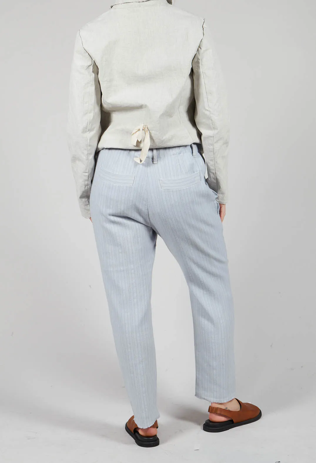 Pilade Trousers in Pearl Stripes