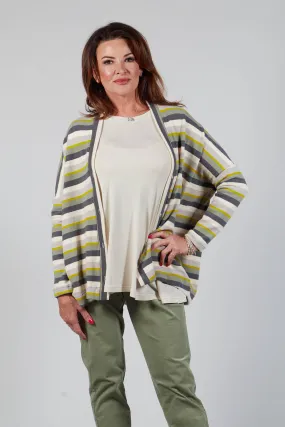 Pula Cardigan in Lime