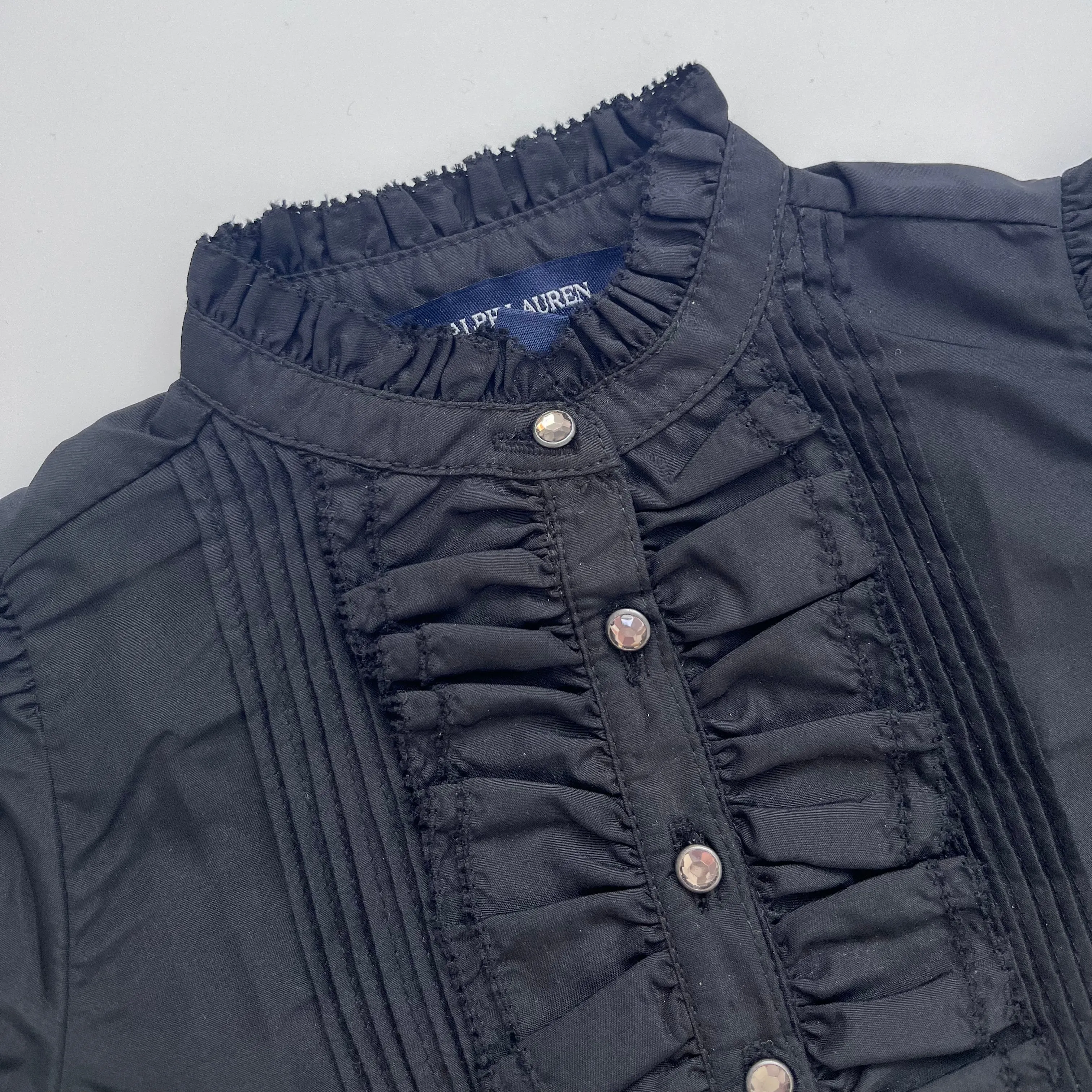 Ralph Lauren Black Frill Tunic: 12 Months (Brand New)