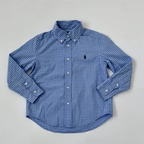 Ralph Lauren Blue And White Check Shirt: 4 Years