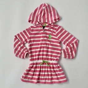 Ralph Lauren Pink And White Stripe Towelling Beach Dress: 3 Years