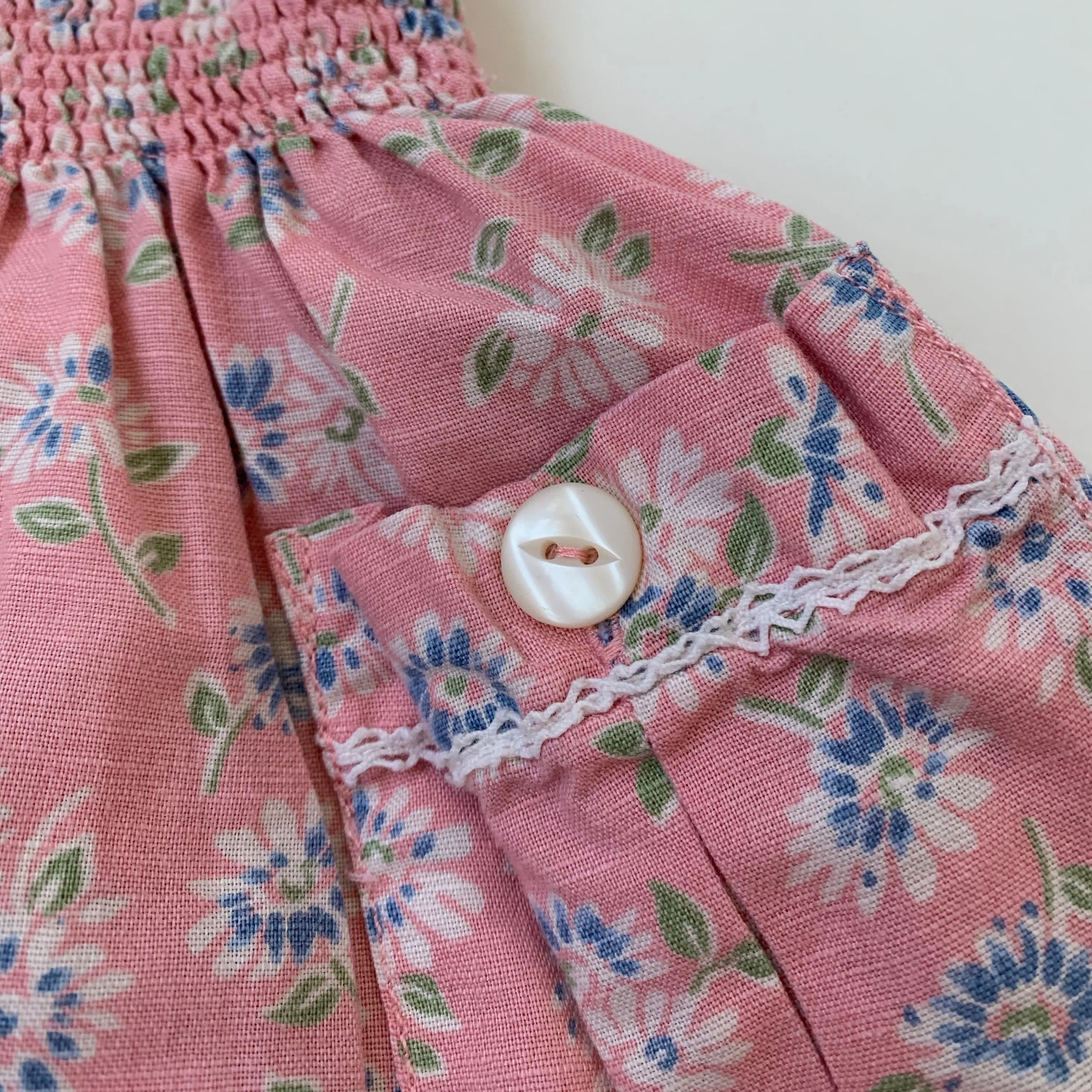 Ralph Lauren Pink Floral Linen Skirt: 3 Years