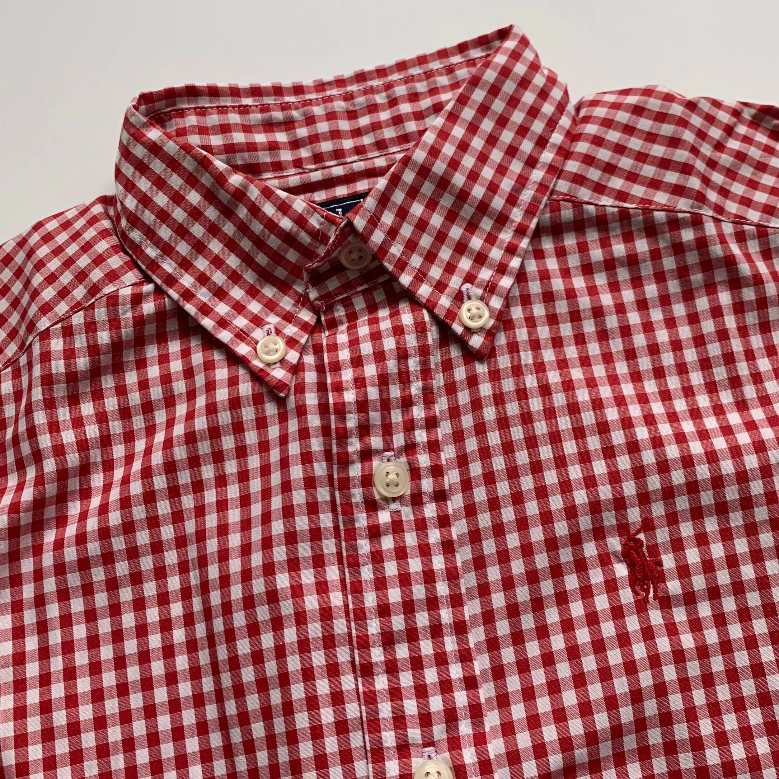 Ralph Lauren Red And White Check Shirt: 5 Years