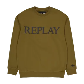 Replay M6527 Sweat Top  238 Olive