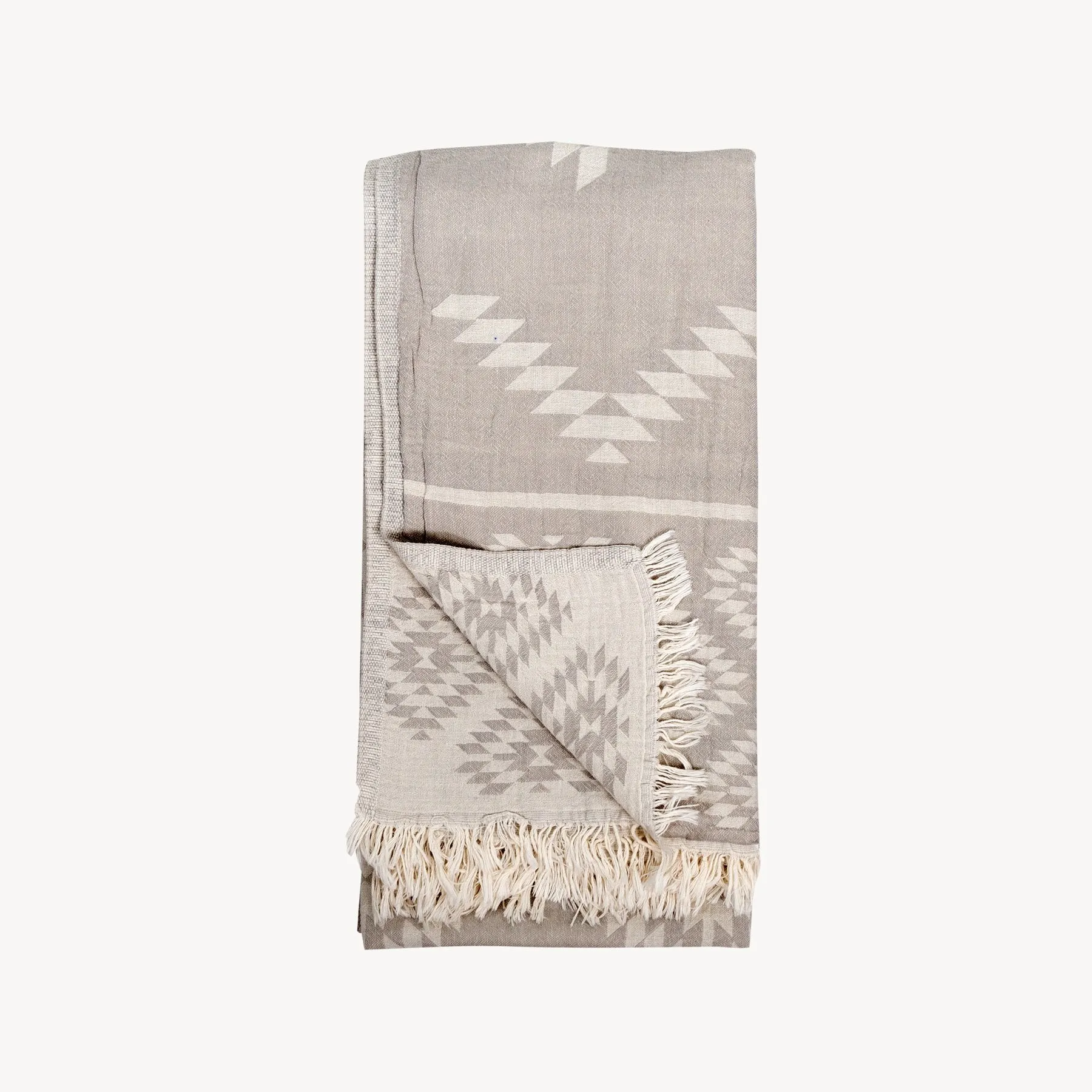 Reversible Geometric Turkish Cotton Towel/Scarf