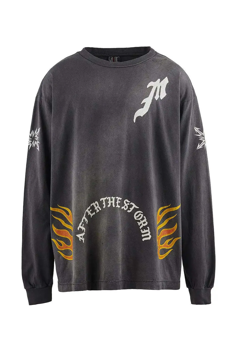 Saint Mxxxxxx  |Crew Neck Long Sleeves Cotton Long Sleeve T-shirt Logo