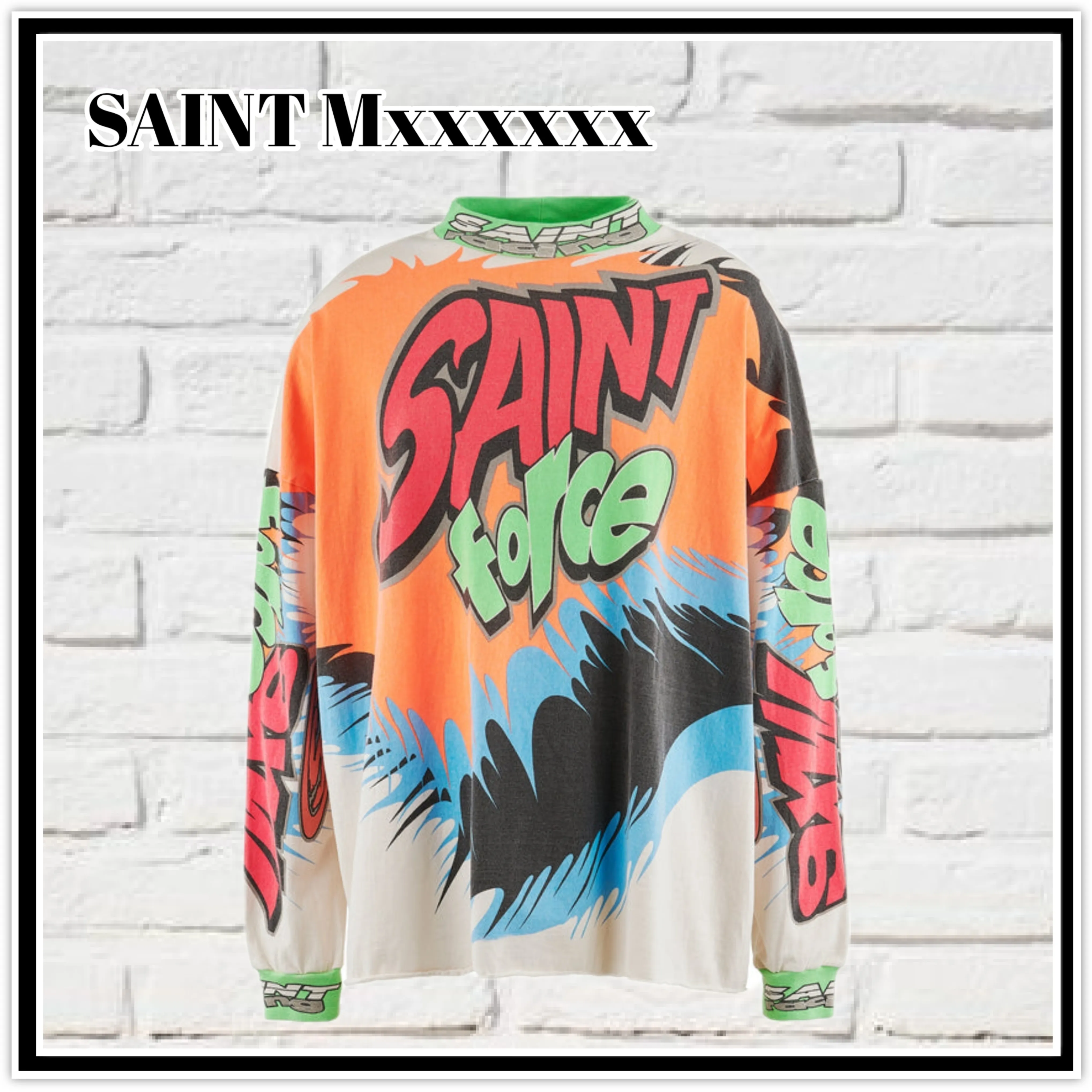 Saint Mxxxxxx  |Unisex Street Style Long Sleeves Cotton Long Sleeve T-shirt