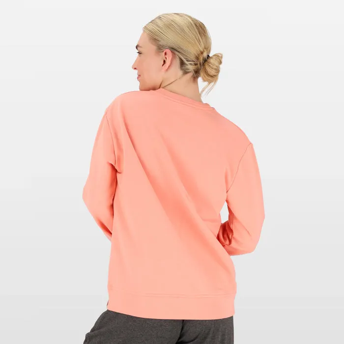 Salomon Wlf8841 Ladies Crew Fleece Pullover Peach