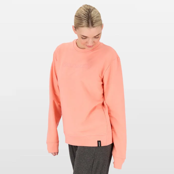 Salomon Wlf8841 Ladies Crew Fleece Pullover Peach