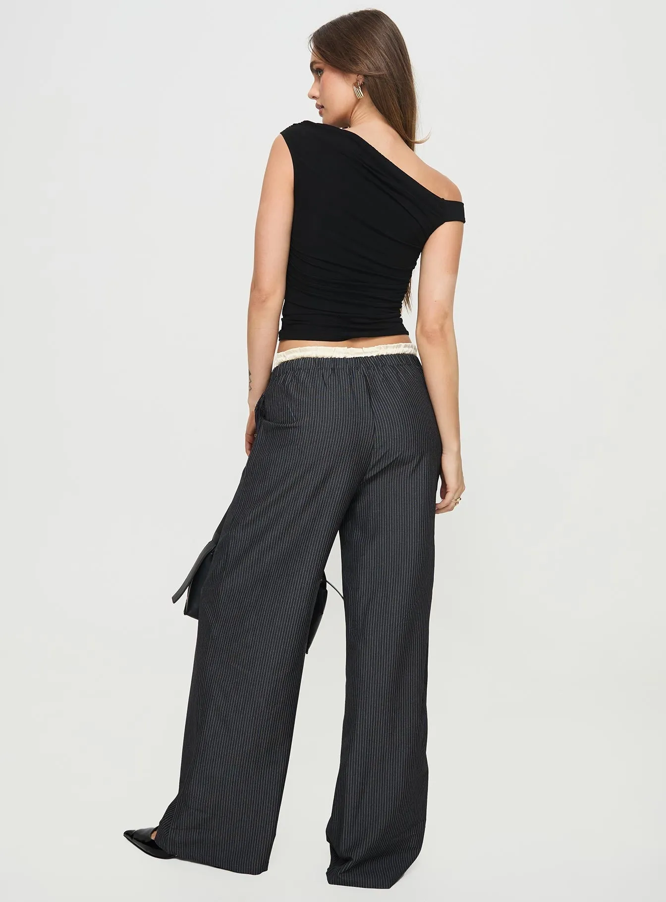 Seraphic Pants Charcoal Stripe