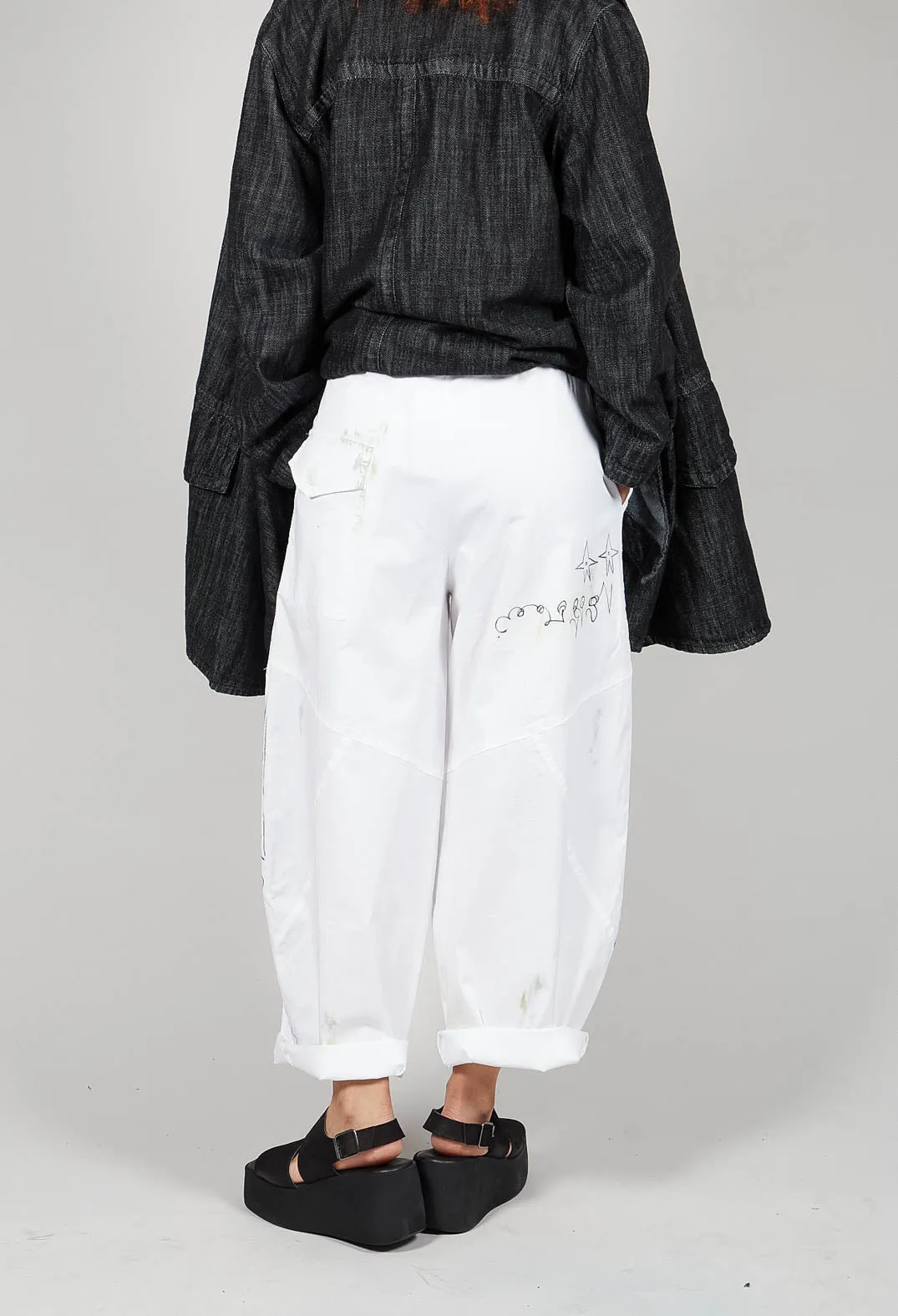 Signature Design Trousers in White