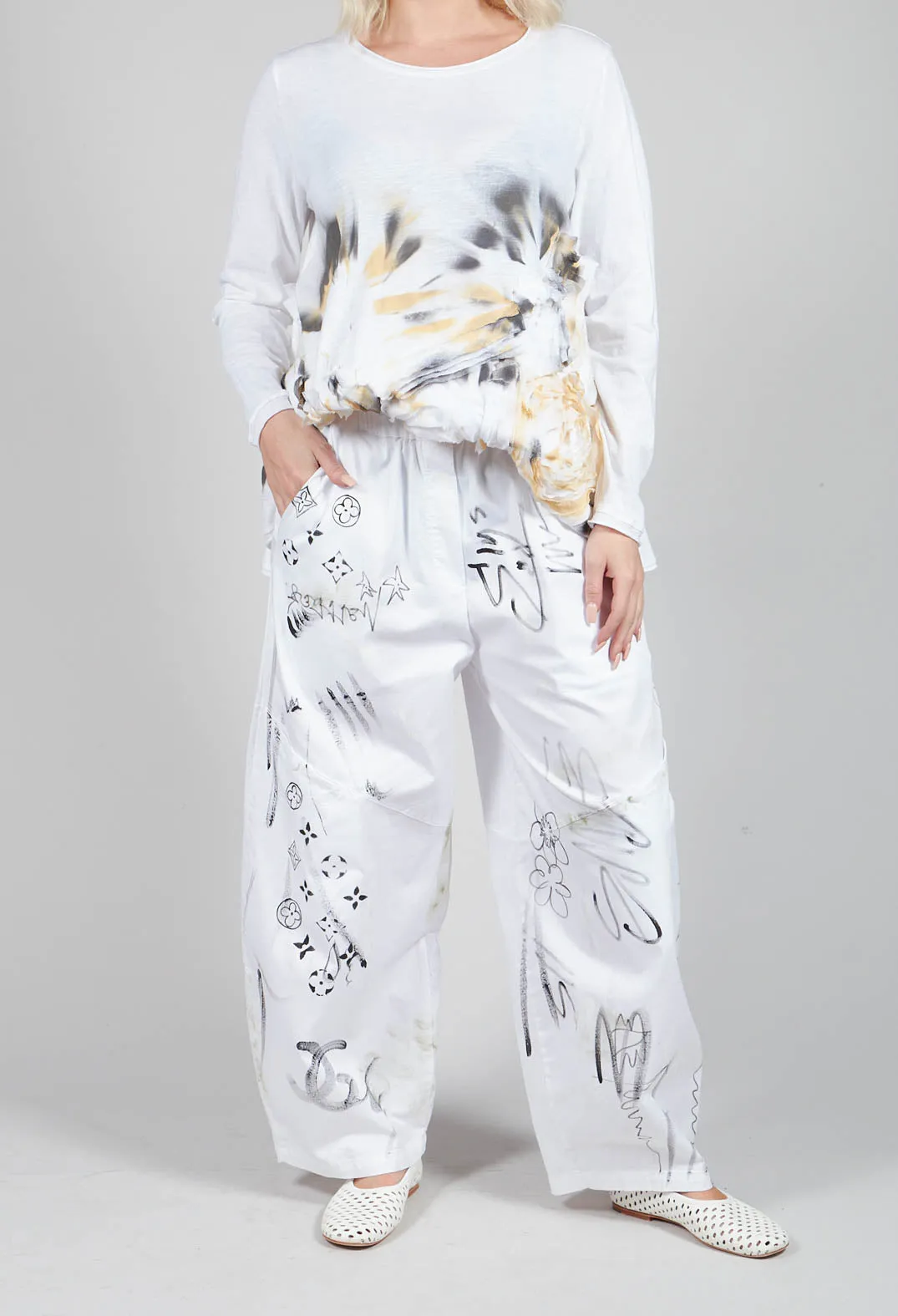 Signature Design Trousers in White