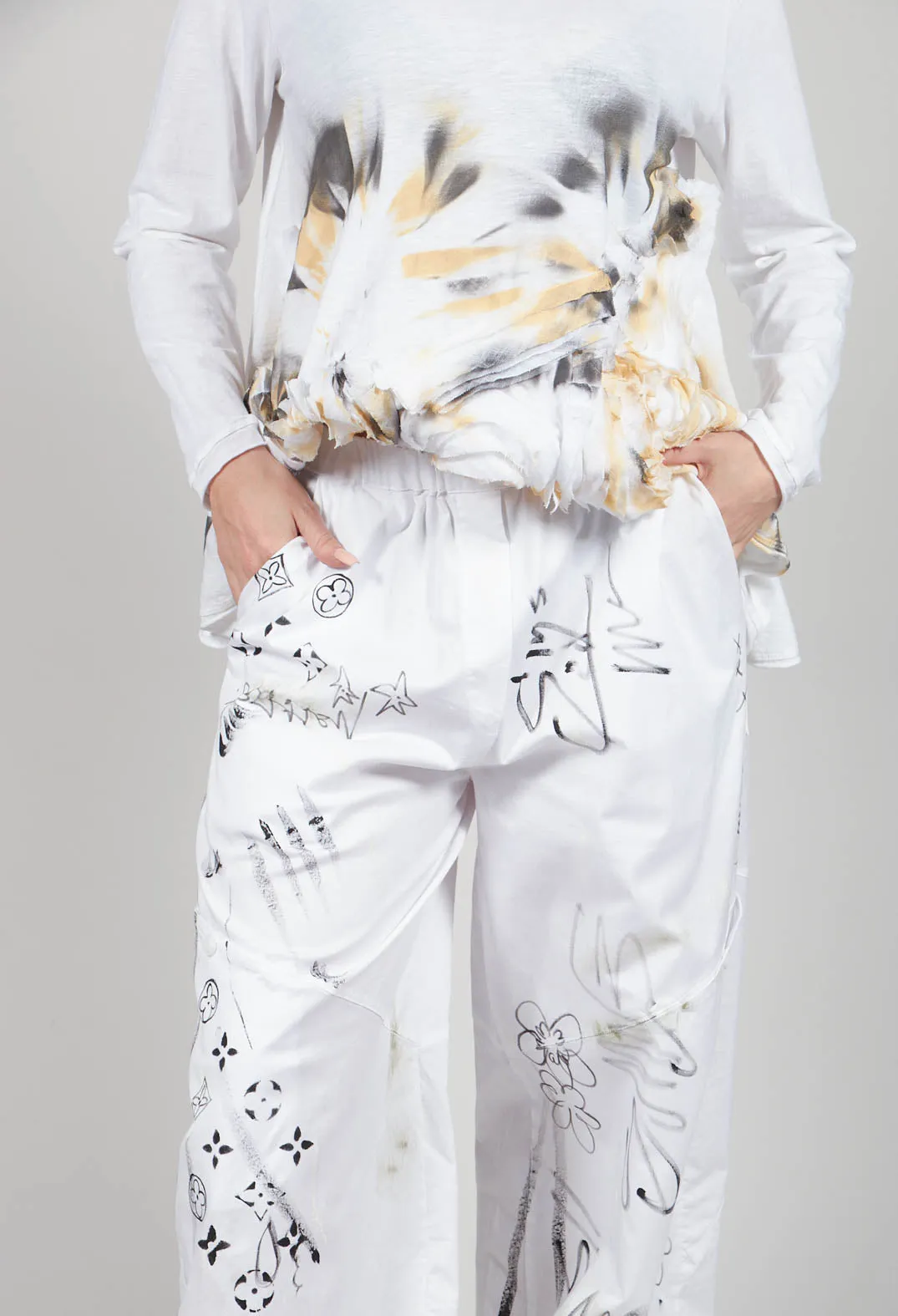 Signature Design Trousers in White