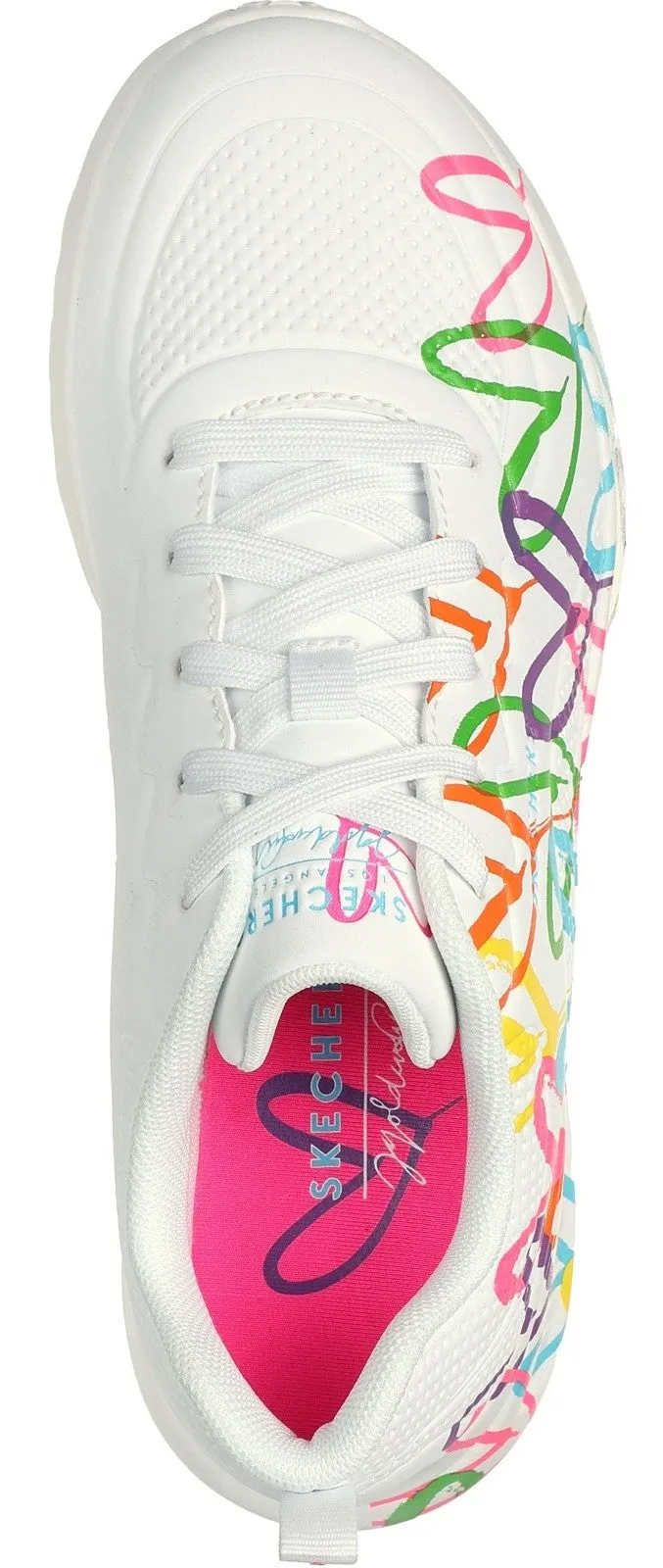 Skechers 177977 Uno Lite Heart Of Hearts Womens Lace Up Trainer