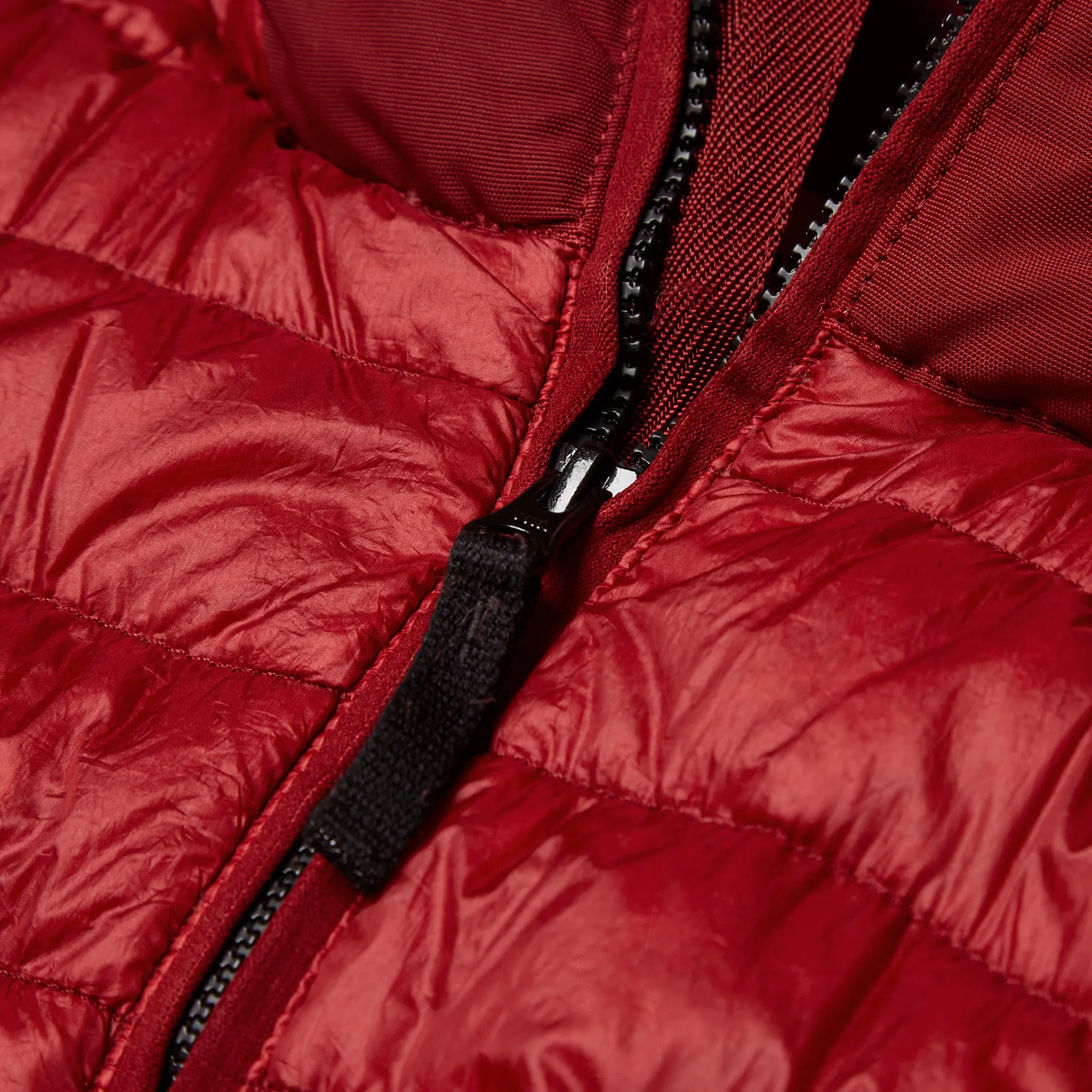 Stone Island Garment Dyed Down Hooded JacketRed