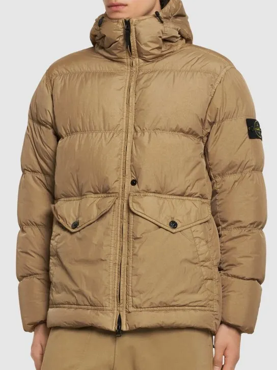 Stone Island   Hooded down jacket 