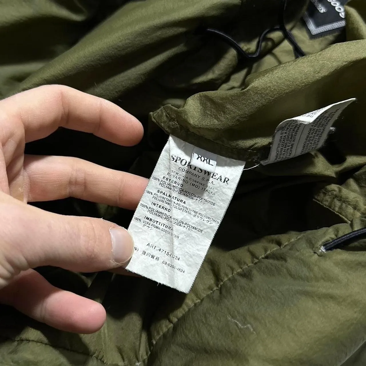 Stone Island Opaque Mesh Down Jacket